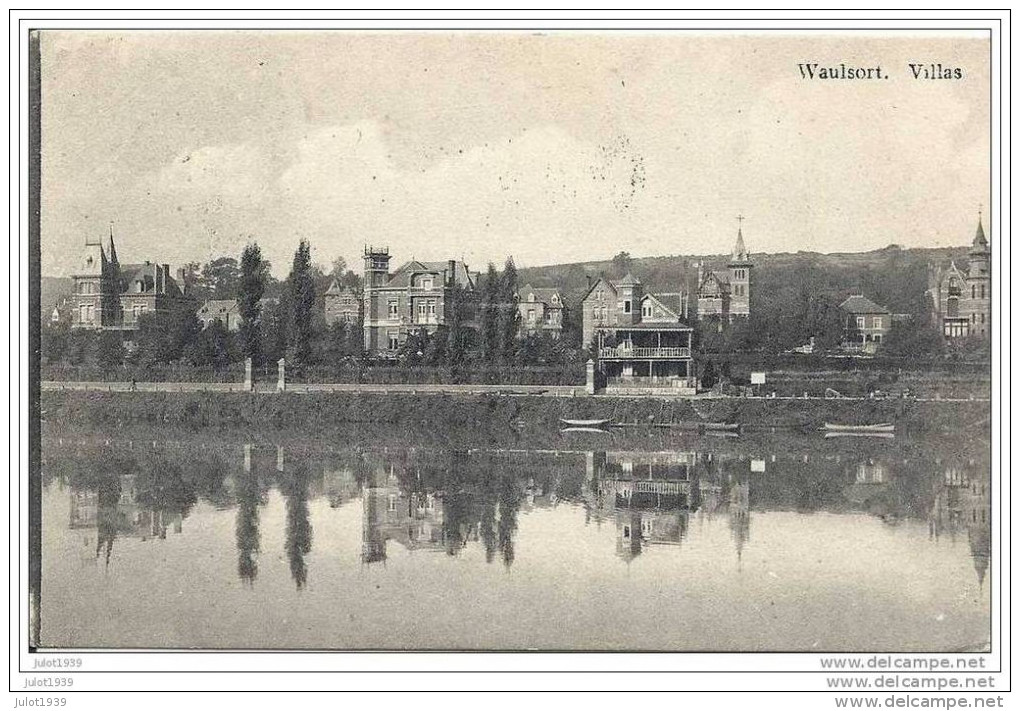 WAULSORT ..-- HASTIERE ..-- Villas . 1910 Vers BRUXELLES ( Melle Elisa GORISSEN ) . Voir Verso . - Hastière