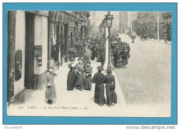 CPA 316 - Rue De La Paix à Midi  PARIS 1er Et IIème Arrt. - Distretto: 01