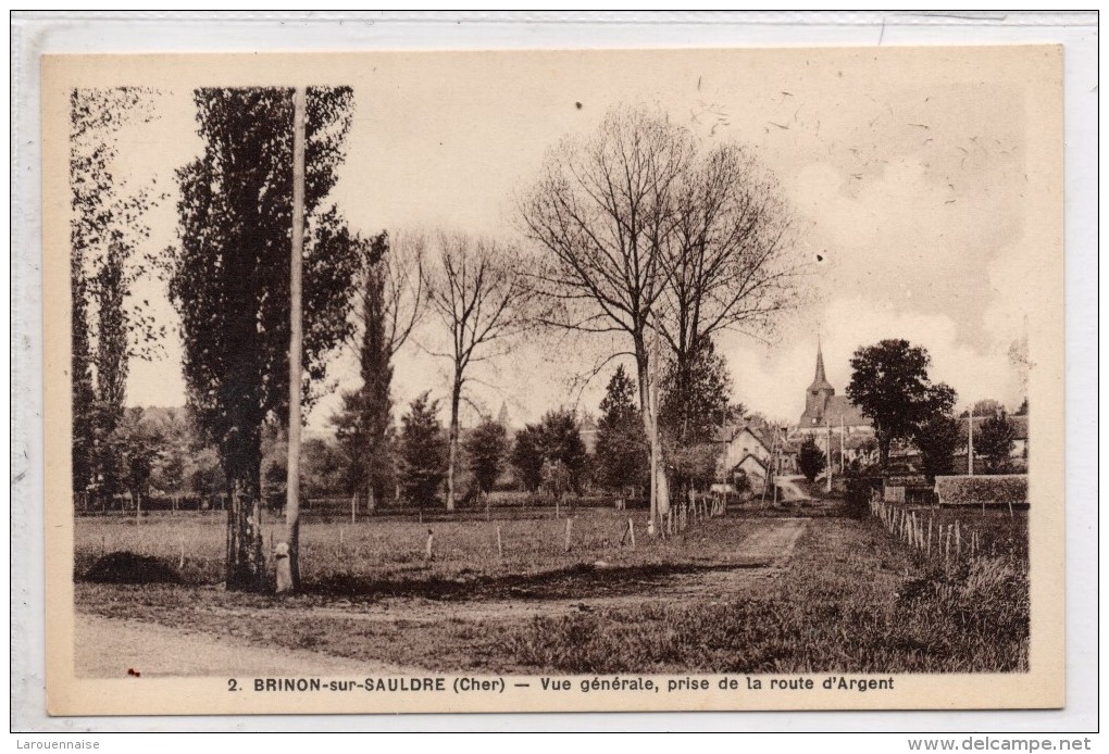 18 - BRINON SUR SAULDRE - Vue Générale, Prise De La Route D'Argent - Brinon-sur-Sauldre