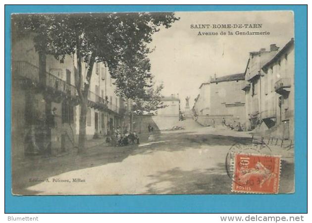 CPA Avenue De La Gendarmerie SAINT-ROME-DE-TARN 12 - Andere & Zonder Classificatie