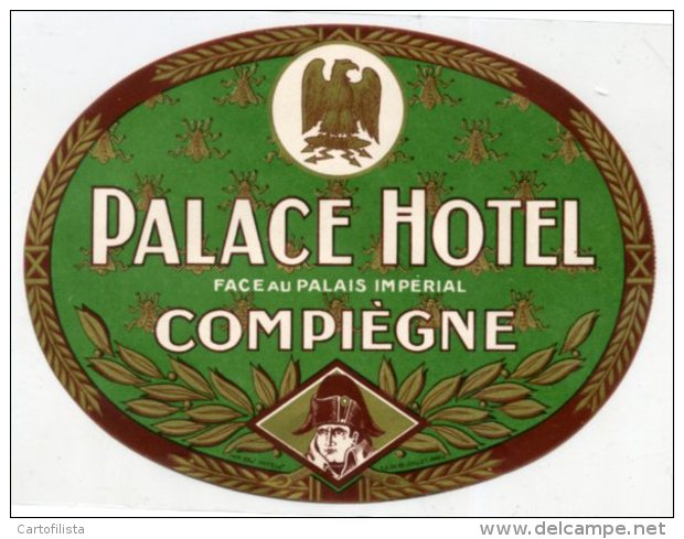 FRANCE, Compiègne - Palace Hotel - Luggage Label - (603) - Etiquetas De Hotel