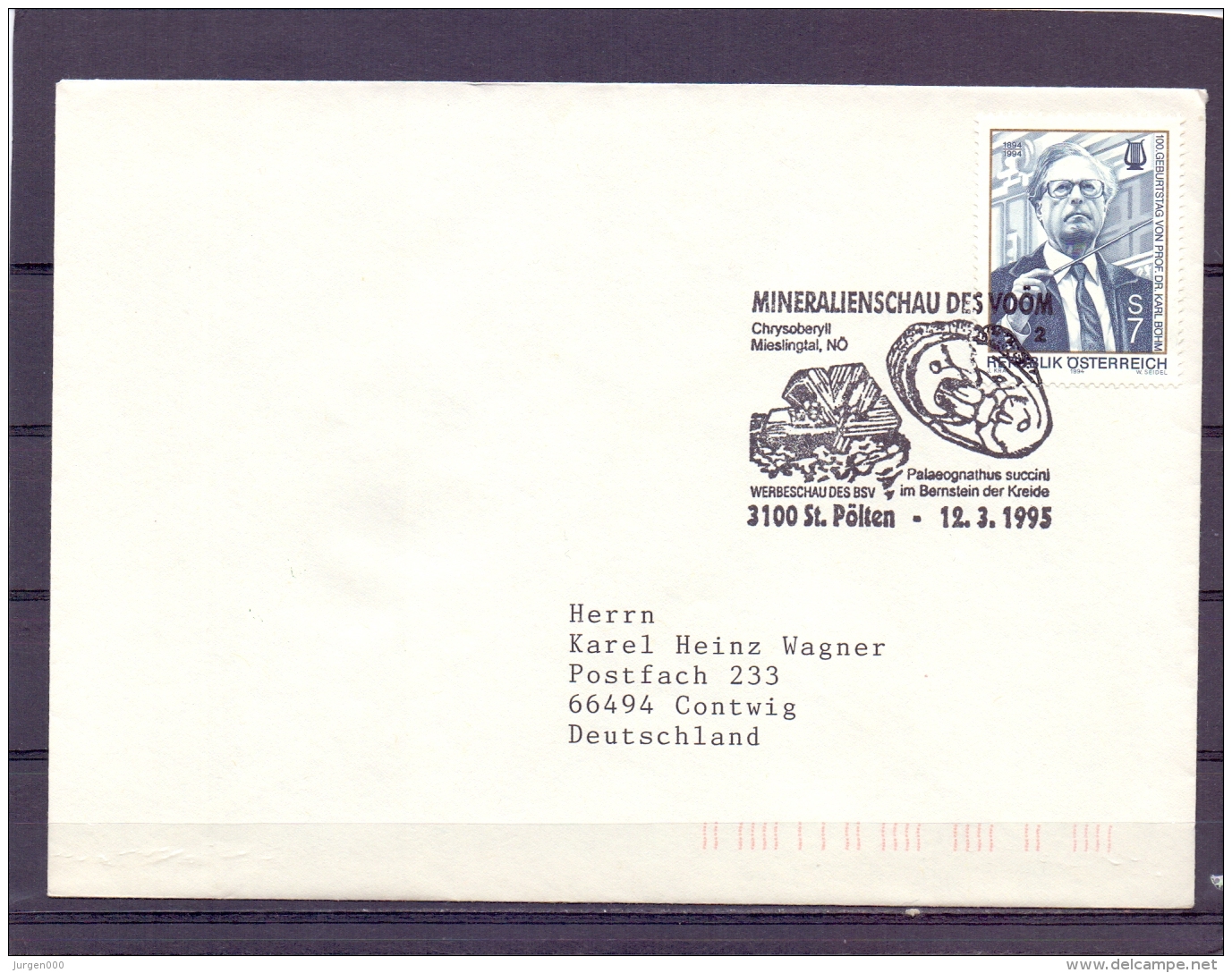 Rep. Österreich - Mineralienschau Des VOOM - St. Pölten 12/3/1995 (RM10595) - Fossils