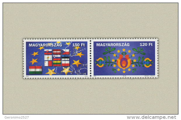 HUNGARY 2004 HISTORY Organizations EUROPEAN UNION II - Fine Set MNH - Unused Stamps