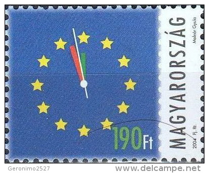 HUNGARY 2004 HISTORY Organizations EUROPEAN UNION - Fine Set MNH - Unused Stamps