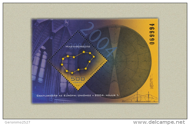 HUNGARY 2004 HISTORY Organizations EUROPEAN UNION II - Fine S/S MNH - Ongebruikt