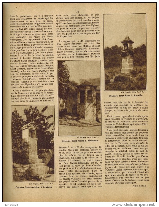 LA REVUE DU TOURING CLUB DE FRANCE N°458 1933 Voir Sommaire Ouarzazat Chamonix Constantine Taourit Kaäbra Skoura Wormsa