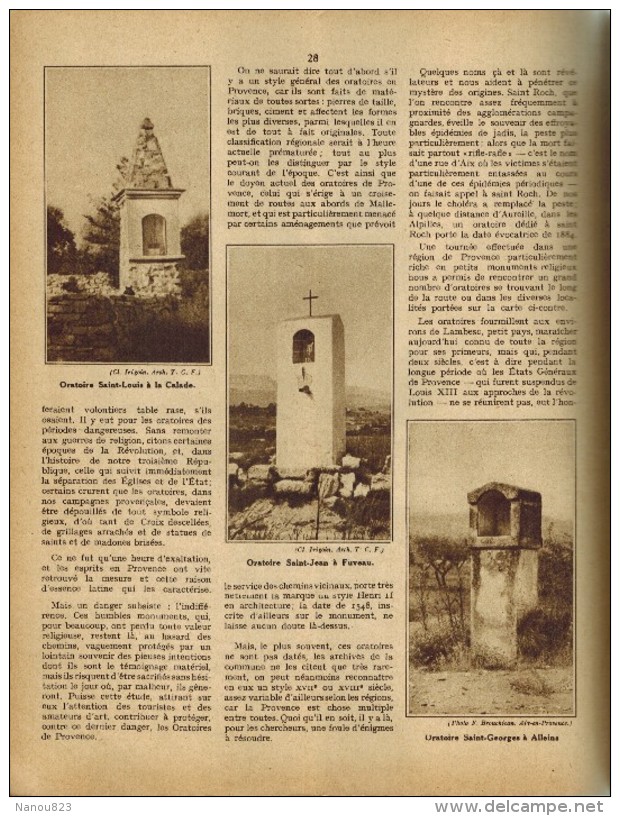 LA REVUE DU TOURING CLUB DE FRANCE N°458 1933 Voir Sommaire Ouarzazat Chamonix Constantine Taourit Kaäbra Skoura Wormsa