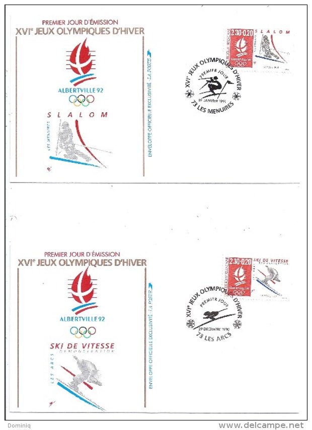 XVI° Jeux Olympique D'Alberville 1992 (pochette De 10 Enveloppes 1° Jour Dans Son Enballage D'origine - Otros & Sin Clasificación