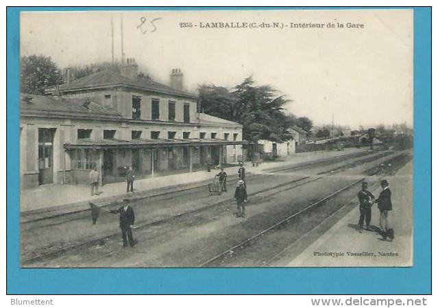 CPA 2355 - Chemin De Fer Cheminots La Gare LAMBALLE 22 - Lamballe