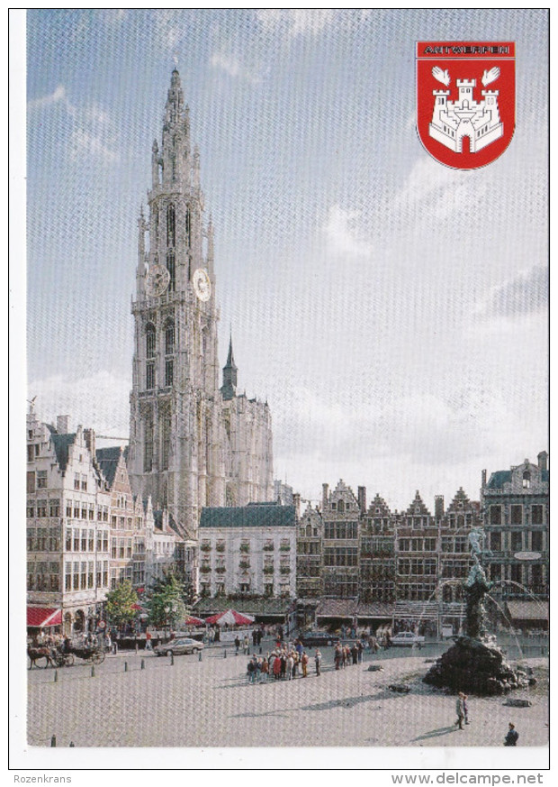 Grote Kaart Antwerpen Grote Markt En Kathedraal - Antwerpen