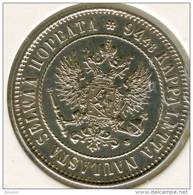 Finlande Finland 1 Markka 1915 S Argent KM 3.2 - Finlande