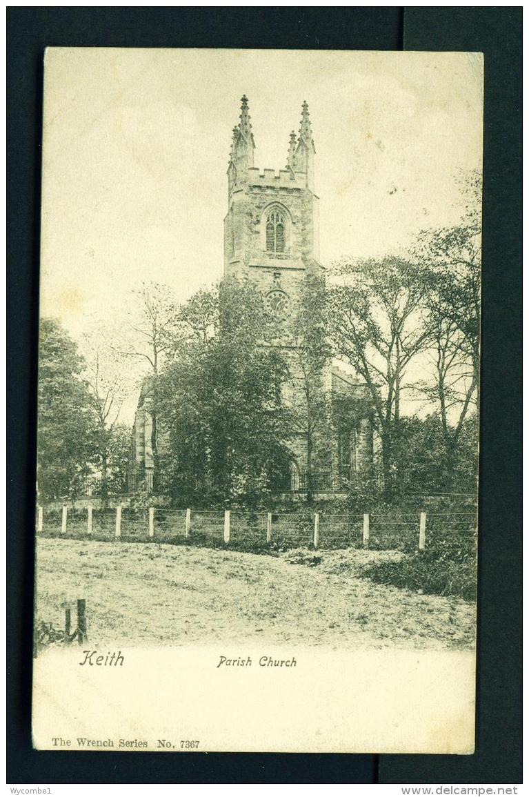 SCOTLAND  -  Keith Parish Church  Used Vintage Postcard As Scans - Banffshire