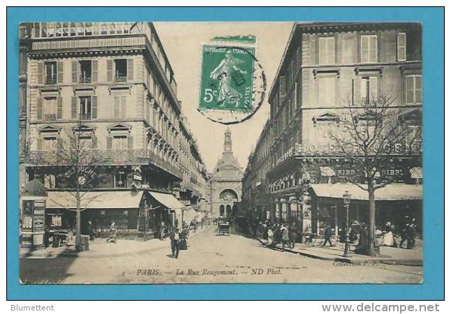 CPA 4 - Rue Rougemont PARIS IXème - Paris (09)