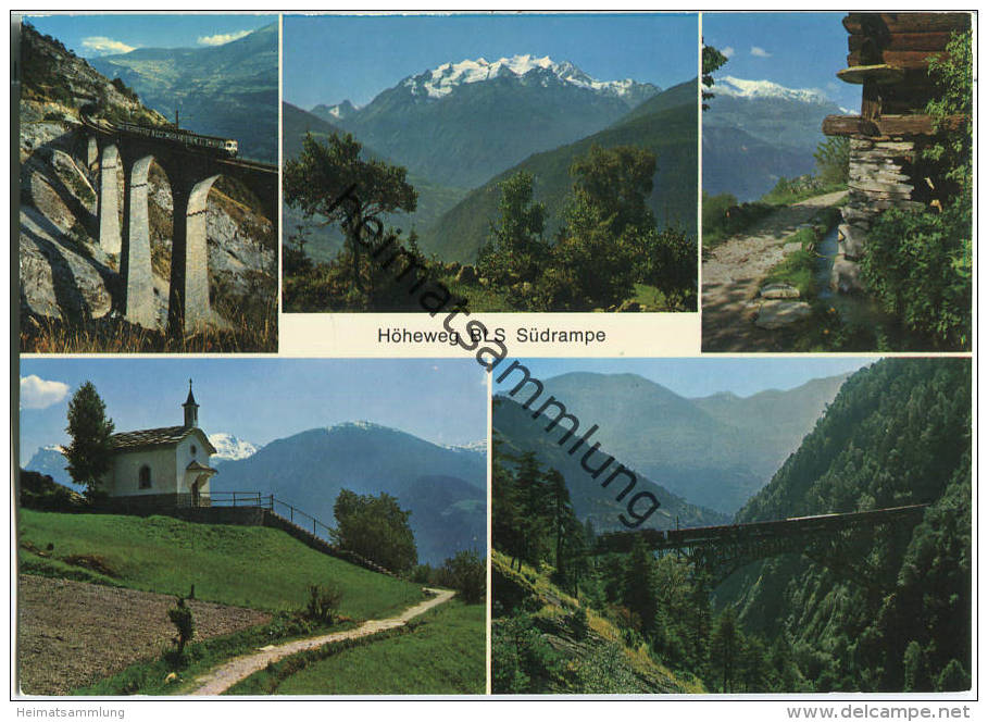 Lötschberg - Höhenweg BLS Südrampe - Hohtenn-Ausserberg-Eggerberg-Brig - Verlag Photo Klopfenstein Adelboden - Ausserberg