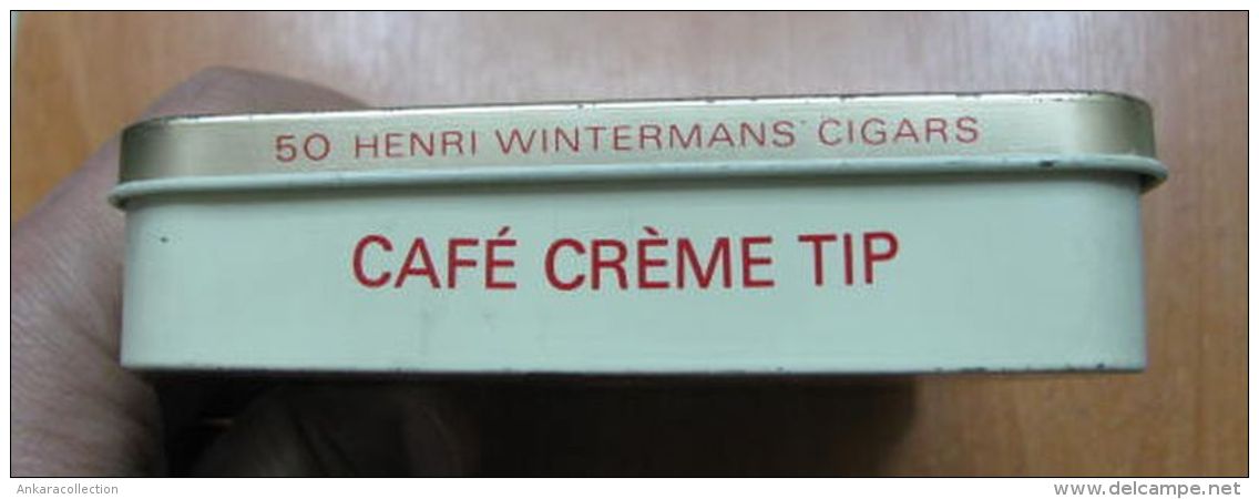 AC - HENRI WINTERMANS CAFE CREME TIP 50 CIGARS EMPTY TIN BOX - Schnupftabakdosen (leer)