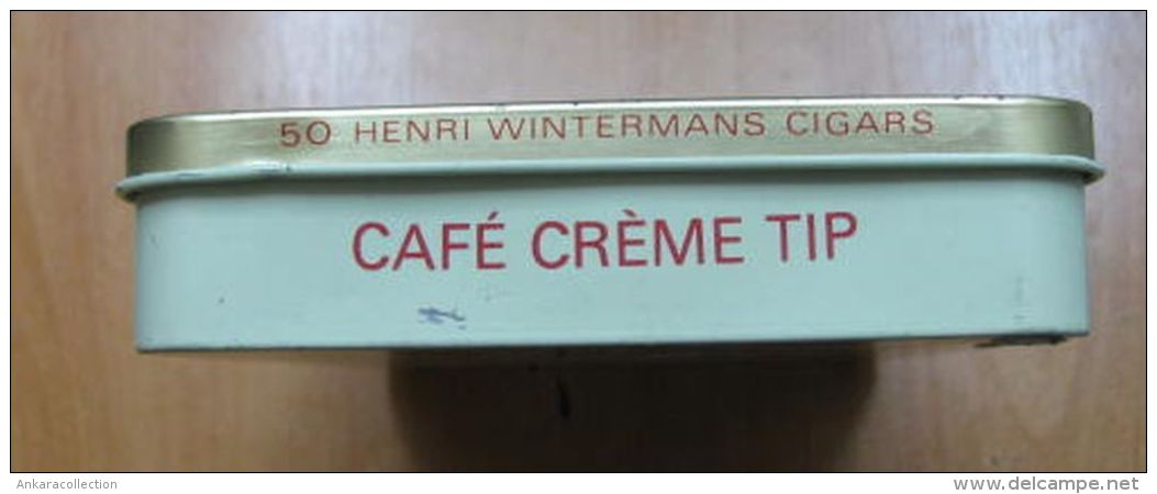 AC - HENRI WINTERMANS CAFE CREME TIP 50 CIGARS EMPTY TIN BOX - Schnupftabakdosen (leer)