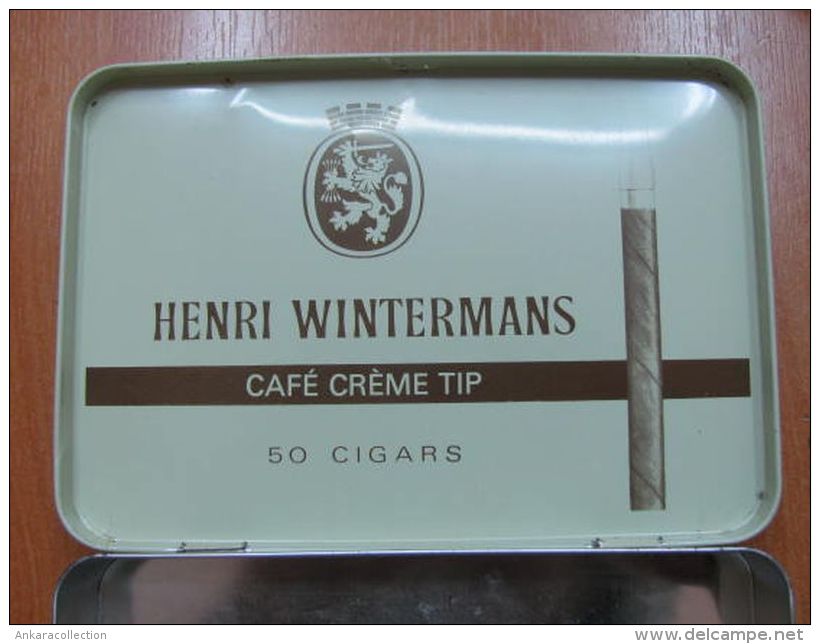 AC - HENRI WINTERMANS CAFE CREME TIP 50 CIGARS EMPTY TIN BOX