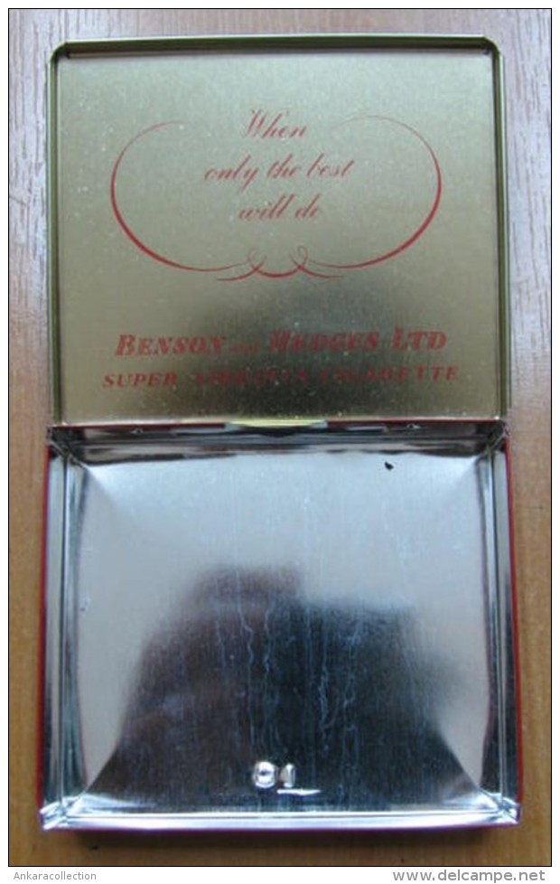 AC - BENSON AND HEDGES SUPER VIRGINIA CIGARETTE EMPTY TIN BOX