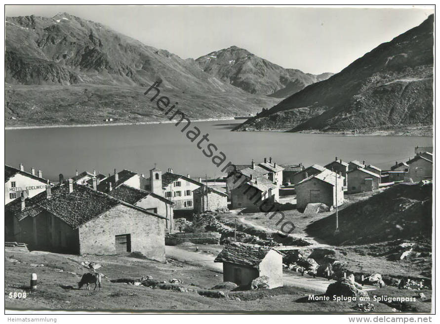 Monte Spluga Am Splügenpass - Foto-AK Großformat - Verlag Jules Geiger Photohaus Flims-Waldhaus - Flims