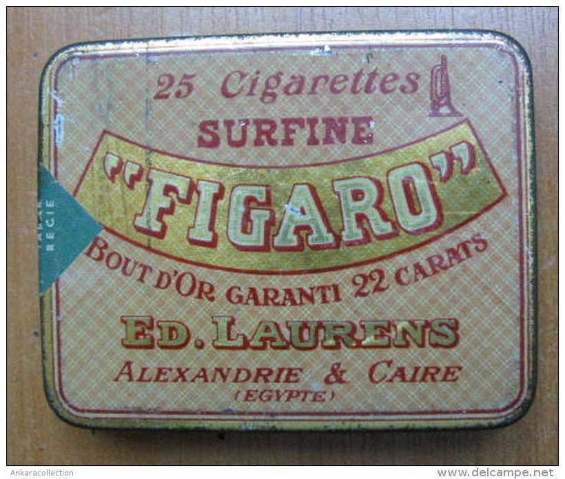 AC - LE KHEDIVE ED LAURENS MANUFACTURE DE CIGARETTES EGYPTIENNES 25CIGARETTES EMPTY TIN BOX