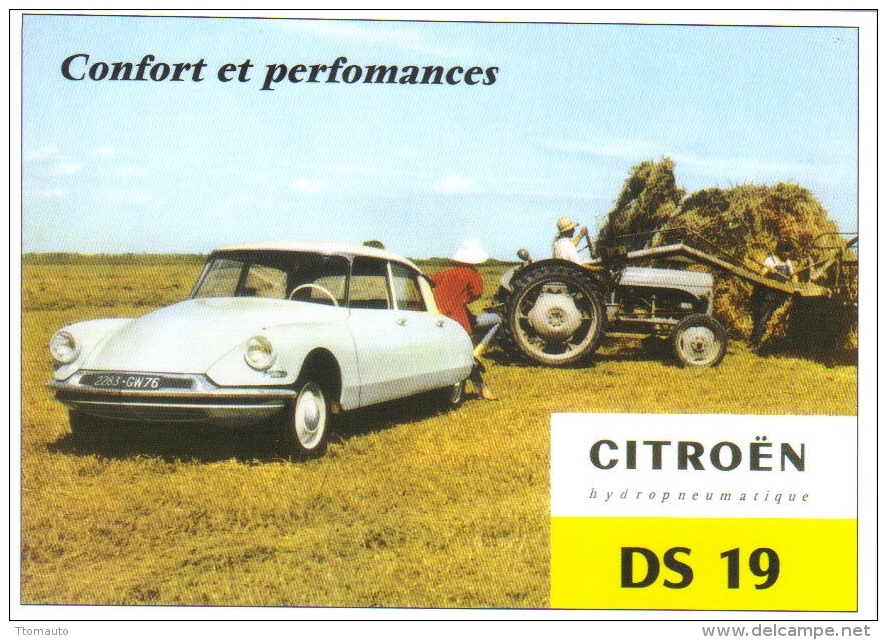 Citroen DS 19    -  CPM - Voitures De Tourisme