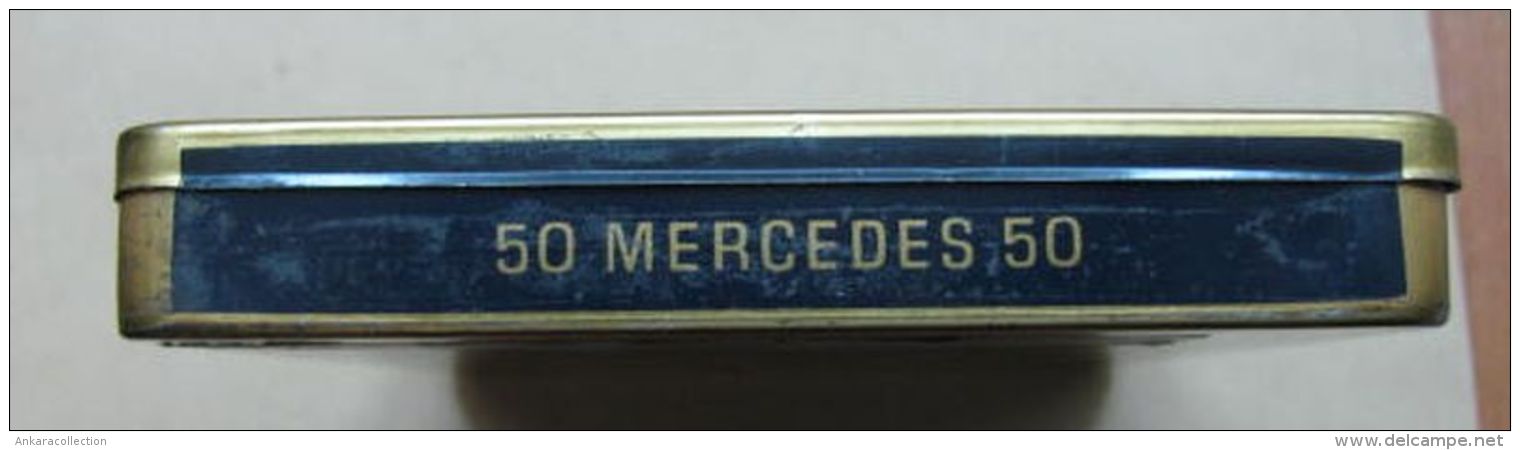 AC - MERCEDES BATSCHARI REIN ORIENT #2   50 CIGARETTES EMPTY TIN BOX - Schnupftabakdosen (leer)