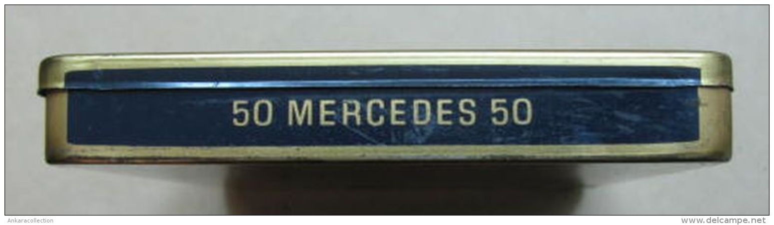 AC - MERCEDES BATSCHARI REIN ORIENT #2   50 CIGARETTES EMPTY TIN BOX - Empty Tobacco Boxes