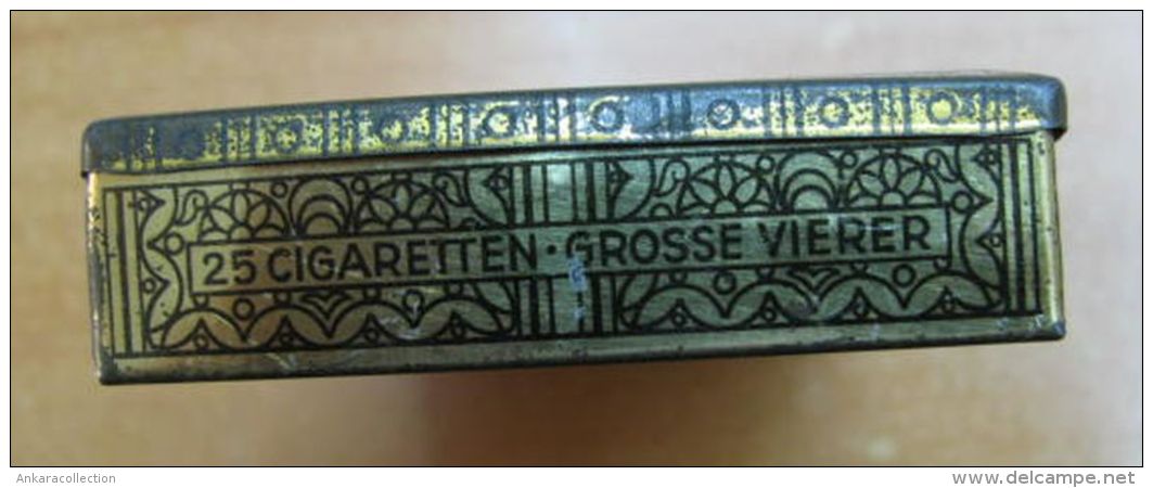 AC - GROSSE VIERER#2   25 CIGARETTES EMPTY TIN BOX - Contenitori Di Tabacco (vuoti)