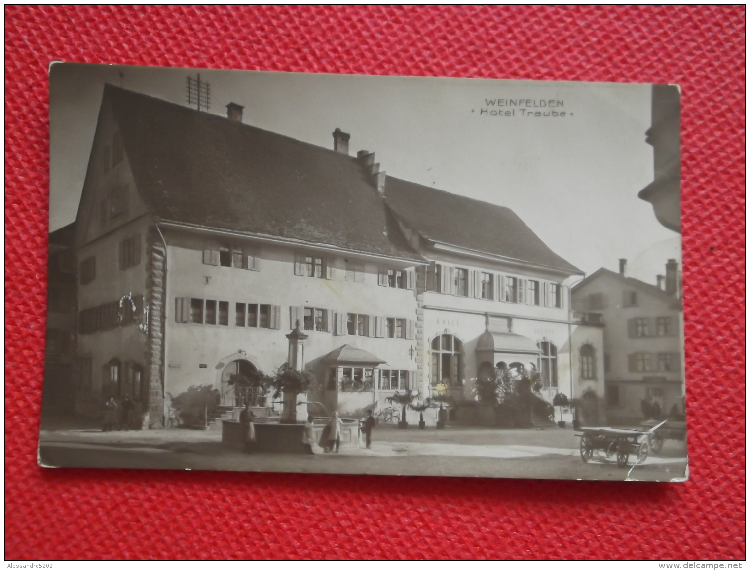 Thurgovie Weinfelden Hotel Traube Animéee Verlag P. Brenner Rare++++++ - Weinfelden