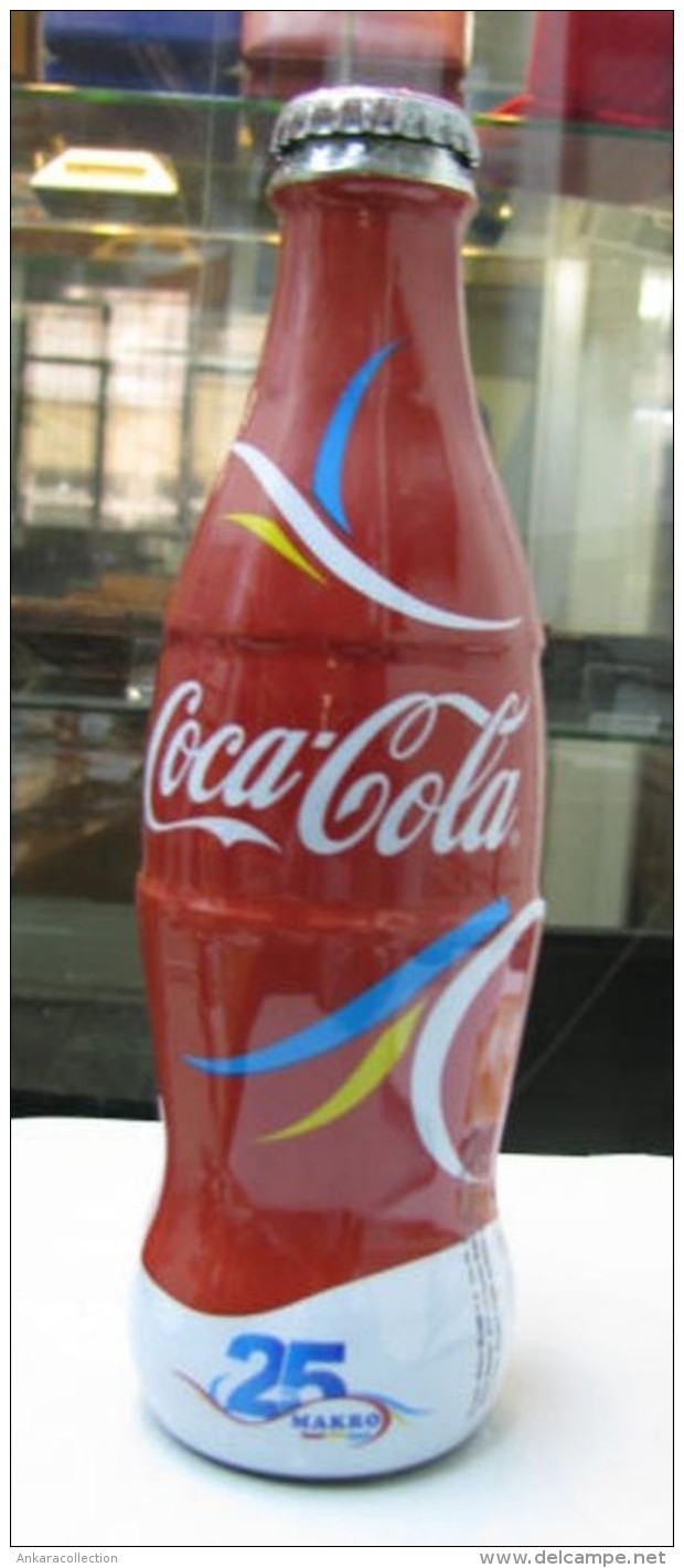 AC - COCA COLA 25th YEAR OF MAKRO MARKET 2016 TURKEY SHRINK WRAPPED EMPTY BOTTLE - Bottles