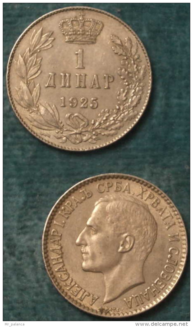 M_p> Serbia 1 Dinar 1925 - Serbie