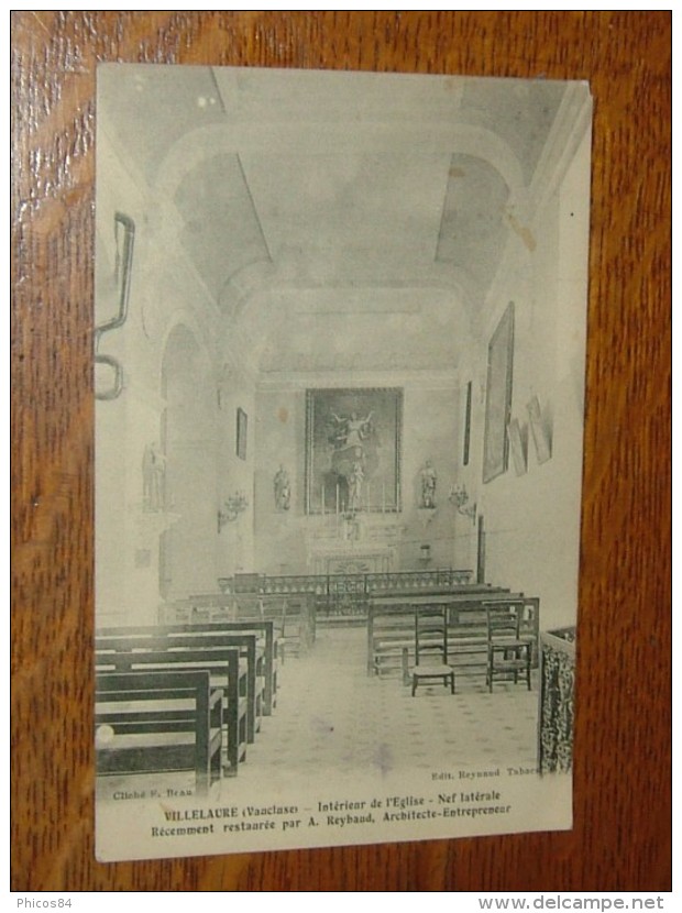 VILLELAURE : Interieur De L'église, Nef Latterale ................ FC-192 - Autres & Non Classés