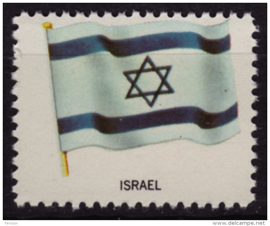 ISRAEL - FLAG FLAGS / Cinderella Label Vignette - MNH / USA Ed. 1965. - Judaica - Nuevos (sin Tab)