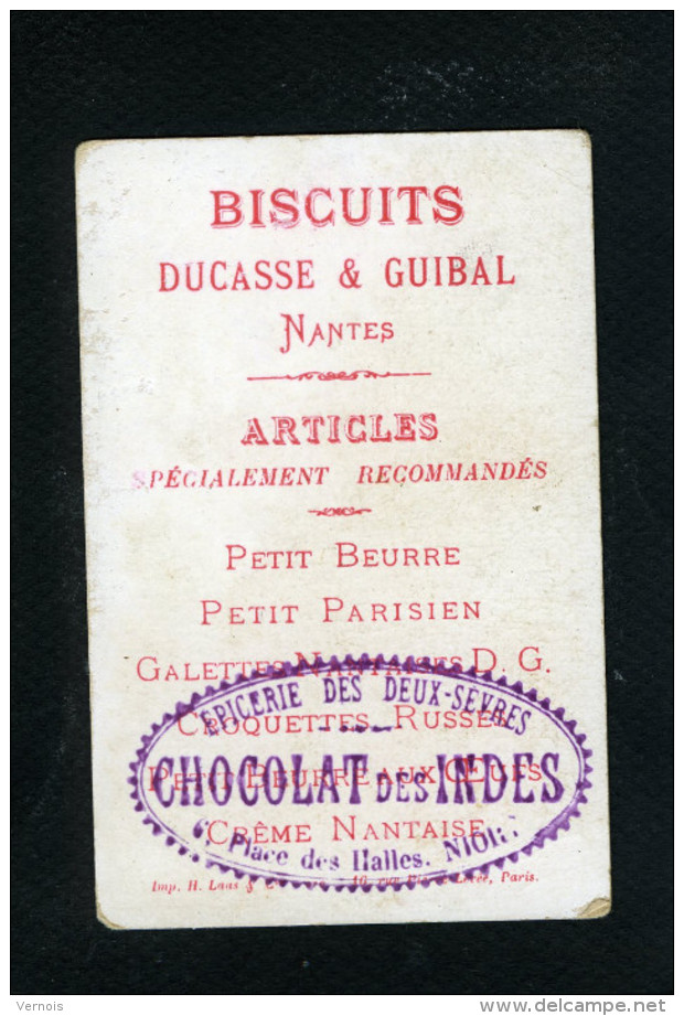 Petit Parisien Ducasse Et Guibal Nantes Garçon Caniche Boite Gateaux Chocolat Des Indes Imp Laas 11 316 - Autres & Non Classés
