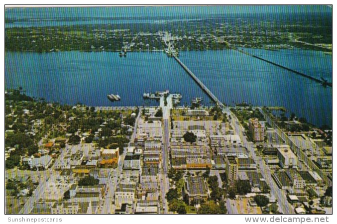 Aerial View Of Downtown Bradenton Florida - Bradenton