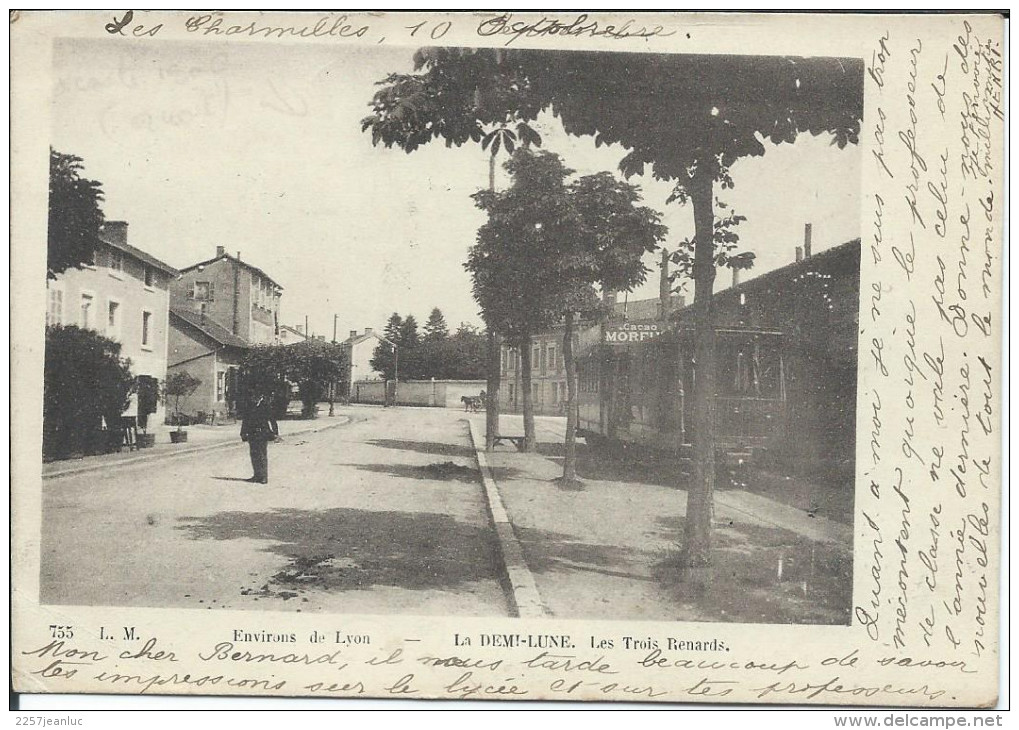 CP - 69 - Environ De Lyon - La Demi Lune Les Trois Renards. - Autres & Non Classés