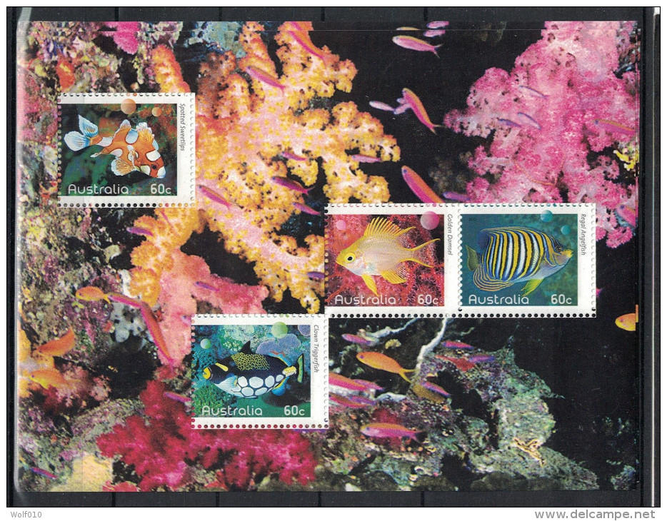 Australia. 2010. Fish. MNH Sheet Of 4. Scott Not Listed - Fische