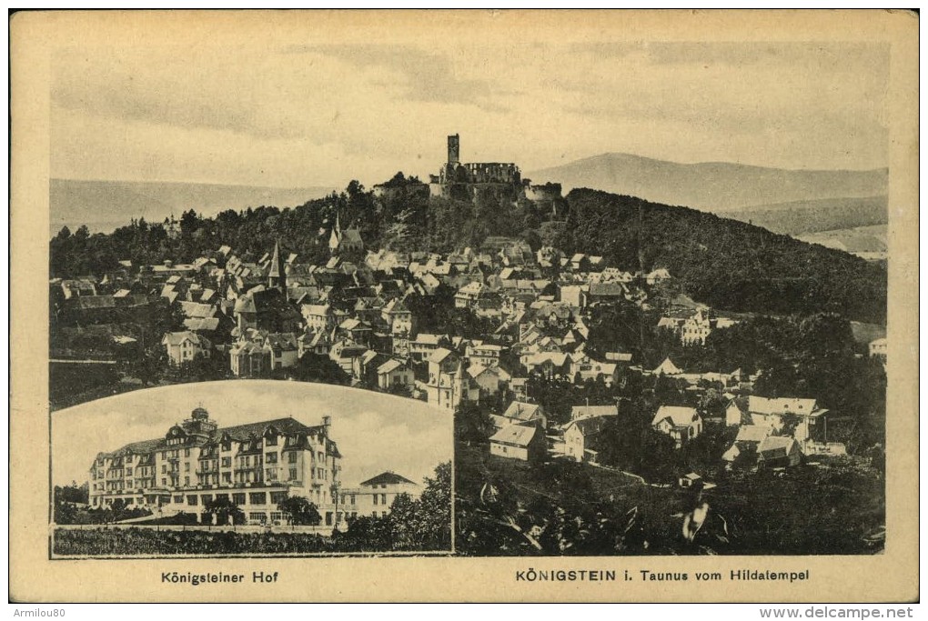 N°1404 PPP 381  KONIGSTEIN I TAUNUS VOM HILDALEMPEL KONIGETELNER HOF - Koenigstein