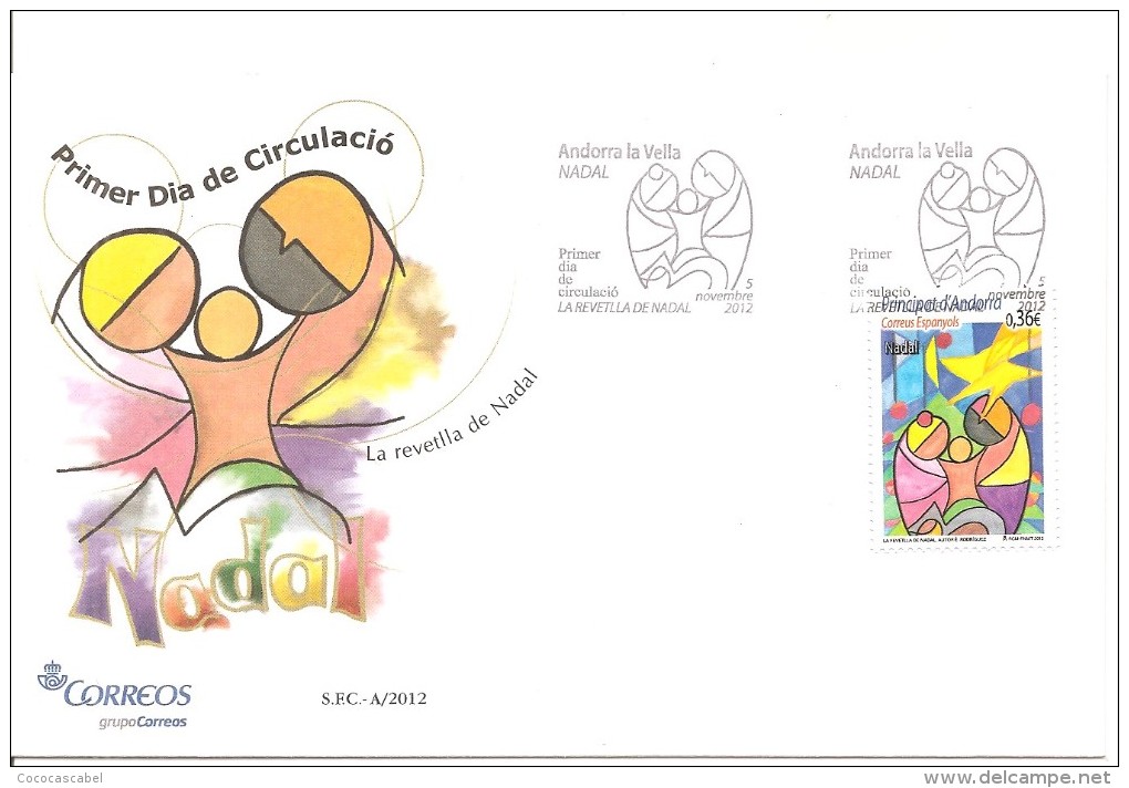 Andorra Española - Sobre Primer Día-FDC Yvert 386 - Lettres & Documents