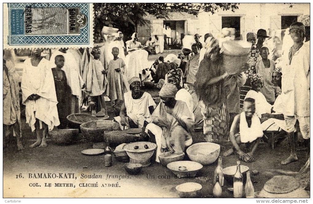 SOUDAN Français BAMAKO-KATI Un Coin Du Marché    Très Animée - Sudan