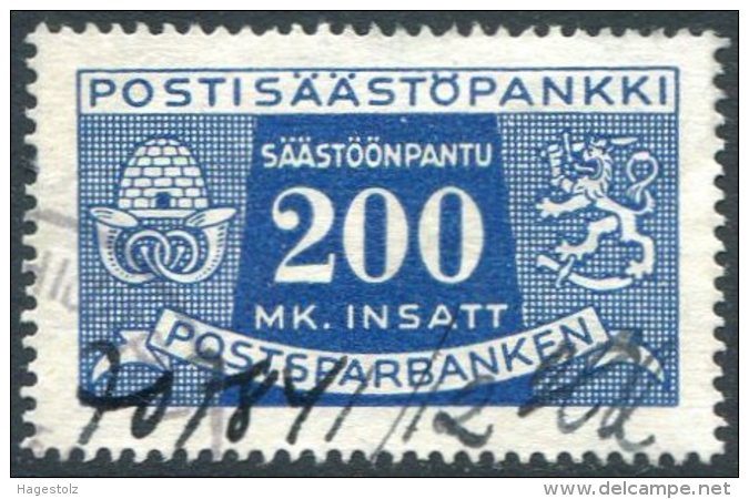 Finland Suomi Finlande 1940's Postal Savings Revenue Fiscal BEE Bees BEEHIVE Biene Bienenstock Abeille Ruche POSTHORN - Abejas