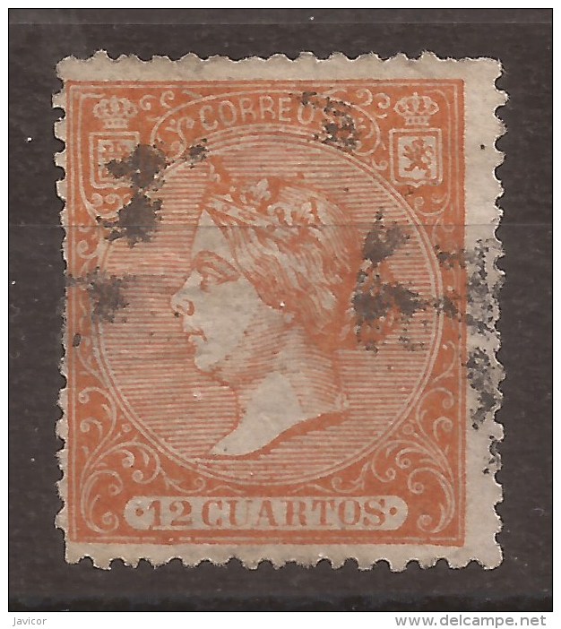 1866 Isabel II Edifil 82(*) Matasello V.Catalogo 17,50€ - Usados