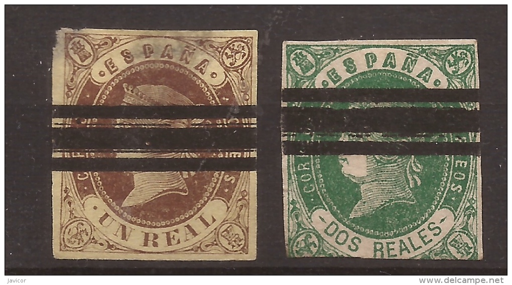 1862 Isabel II Edifil 61/2 Barrado VC 18,00€ - Nuevos