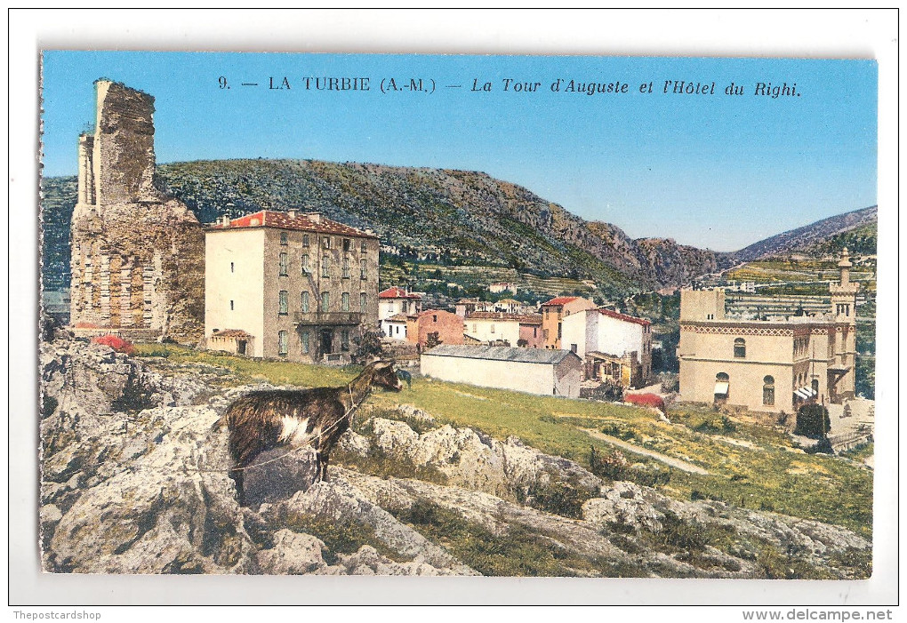 CPA 06 - La Turbie - La Tour D'Auguste L'HOTEL Du Le Righi Et Le Mont Agel Unused - La Turbie
