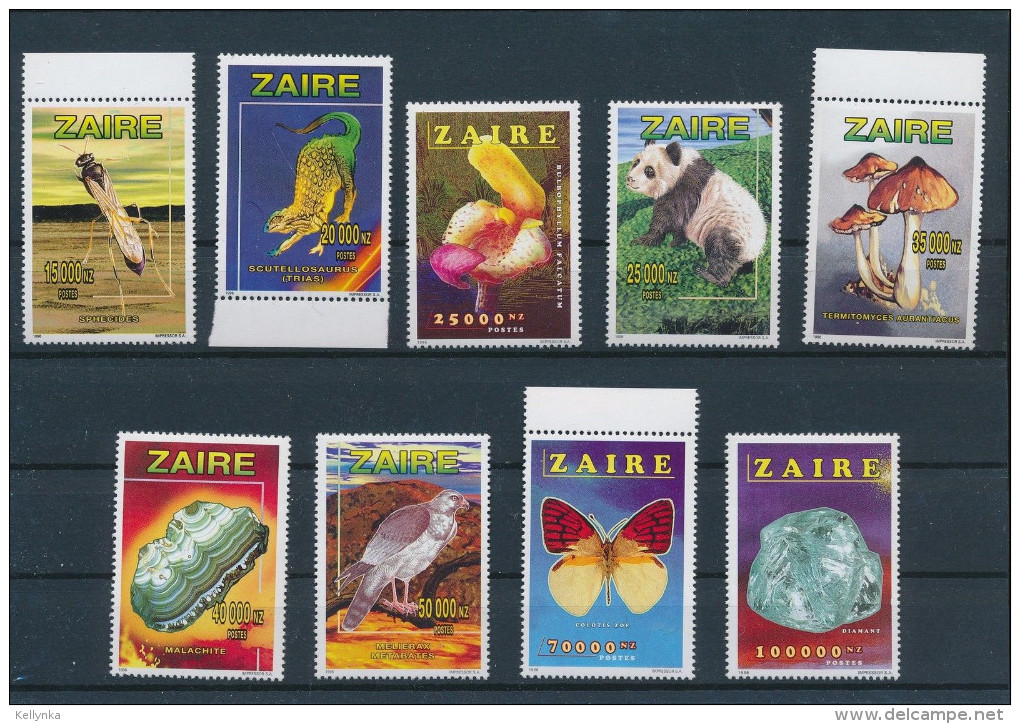 Zaire - 1535/1543 - Faune, Mineraux, Jamboree - 1996 - MNH - Rare - COB 380&euro; - Neufs