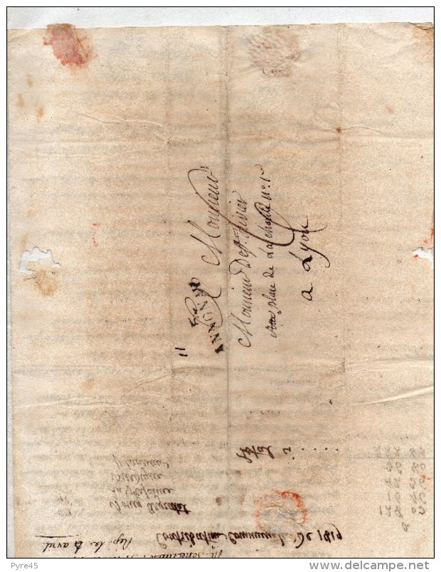 Lettre Du 31 Mars 1820 De Annonay Pour Lyon - 1801-1848: Precursores XIX