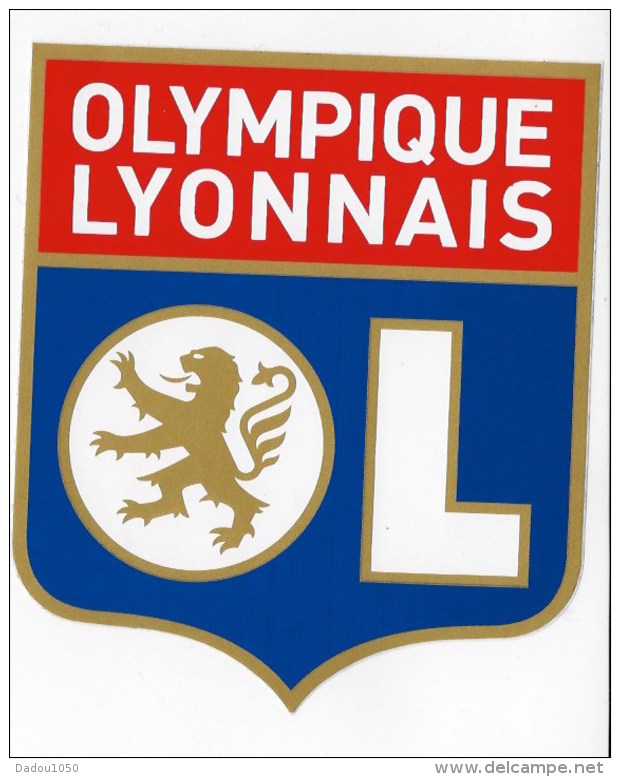 2 Autocollants OLYMPIQUE LYONNAIS - Pegatinas