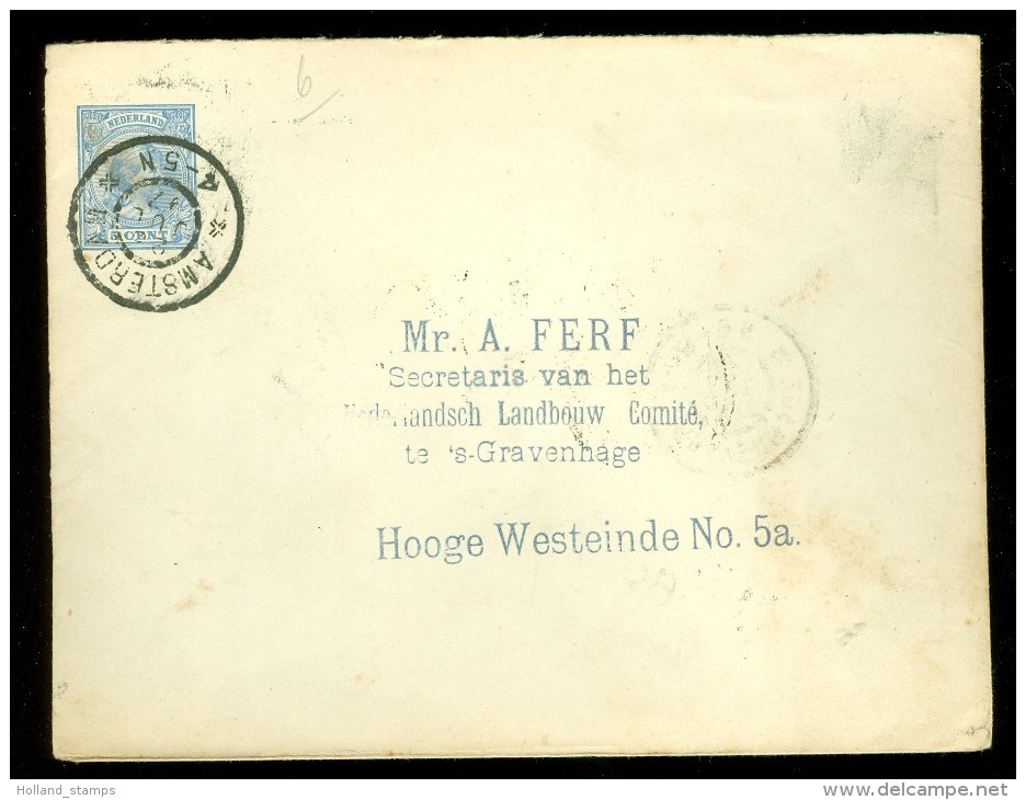 BRIEFOMSLAG Uit 1897 Van AMSTERDAM Naar ´s-GRAVENHAGE  (10.439i) - Brieven En Documenten