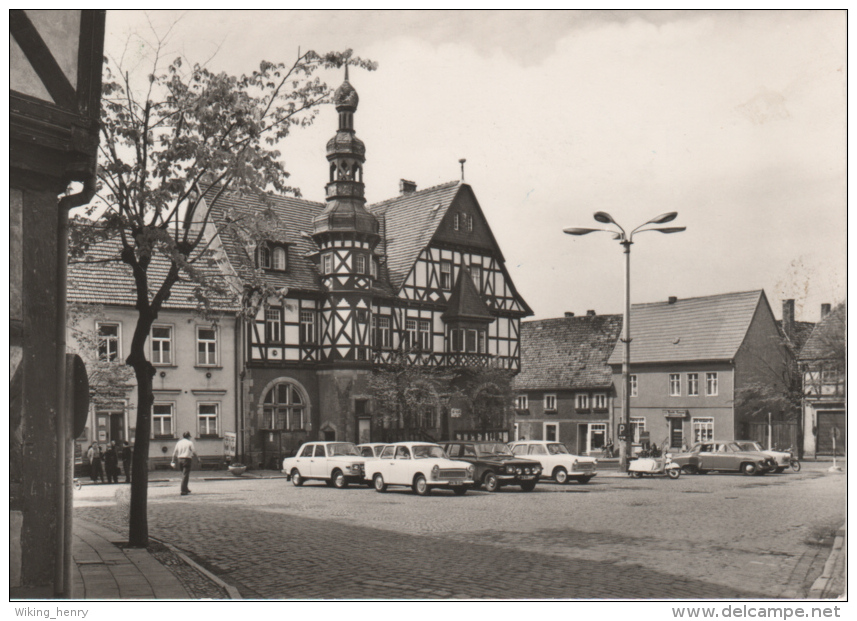 Harzgerode - S/w Markt Mit Rathaus - Harzgerode