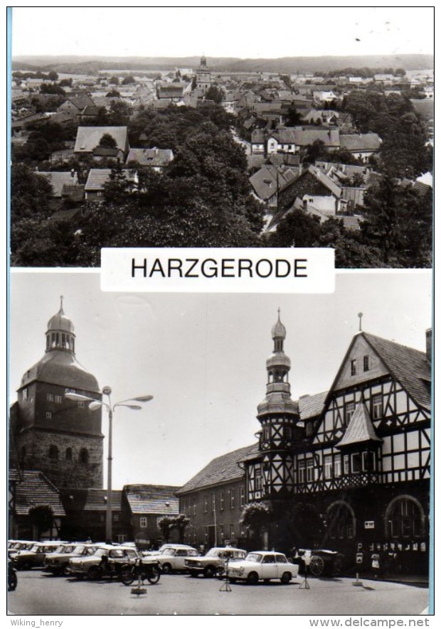 Harzgerode - S/w Mehrbildkarte 2 - Harzgerode